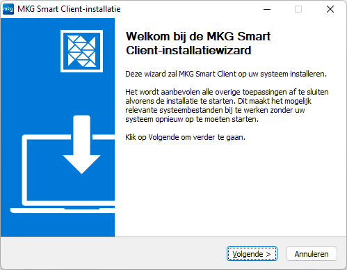 Smart Client Installatiewizard