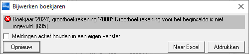 Boekjaar bijwerken > foutmelding 695