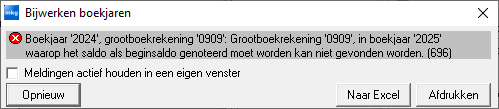 Boekjaar bijwerken > foutmelding 696